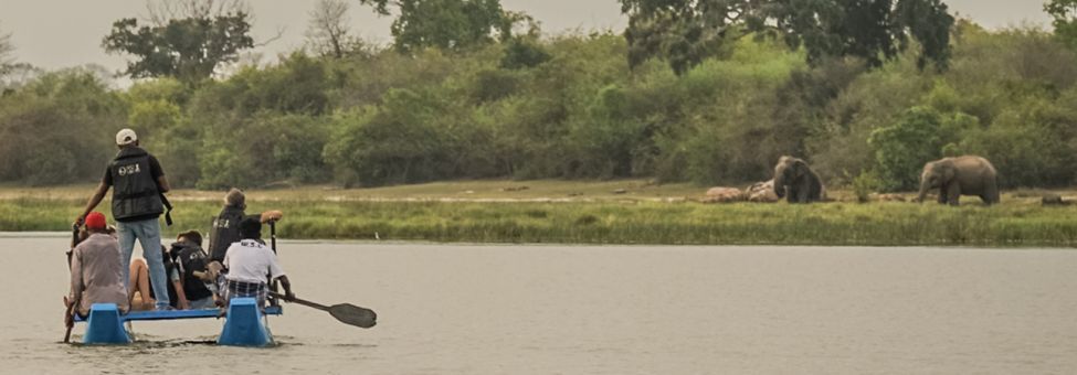 boat excursion in the lagoon